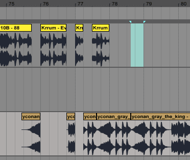 mix transitions in ableton