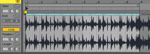 loop start for x-fade in ableton