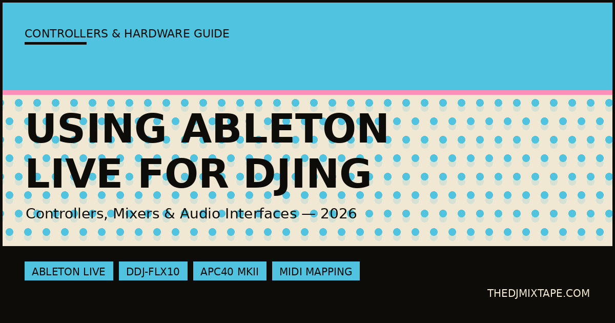 Using Ableton Live for DJing: Controllers, Mixers & Audio Interfaces