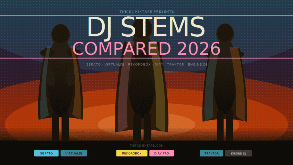 DJ Stems Compared 2026: Serato vs VirtualDJ vs rekordbox vs djay vs Traktor vs Engine DJ