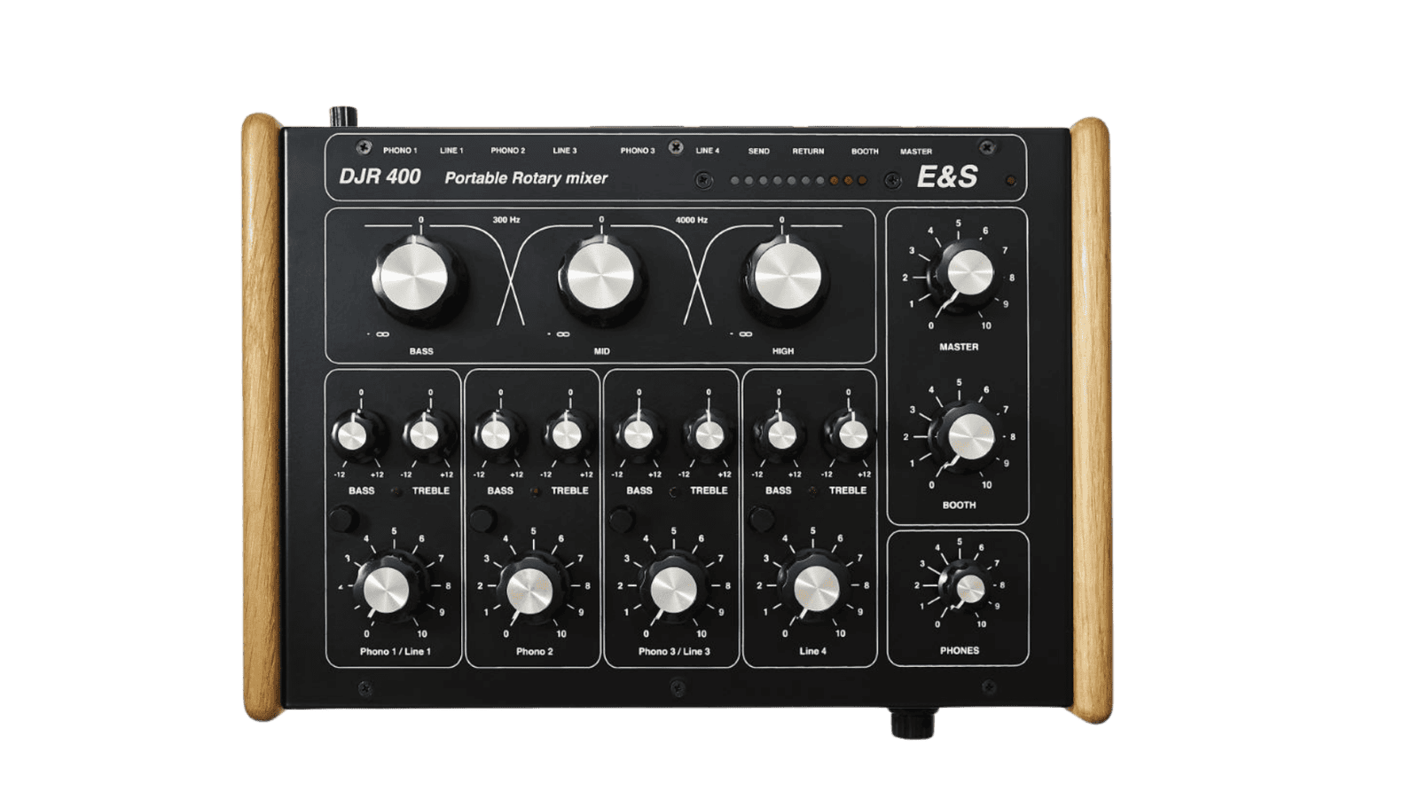 E&S DJR-400 rotary DJ mixer