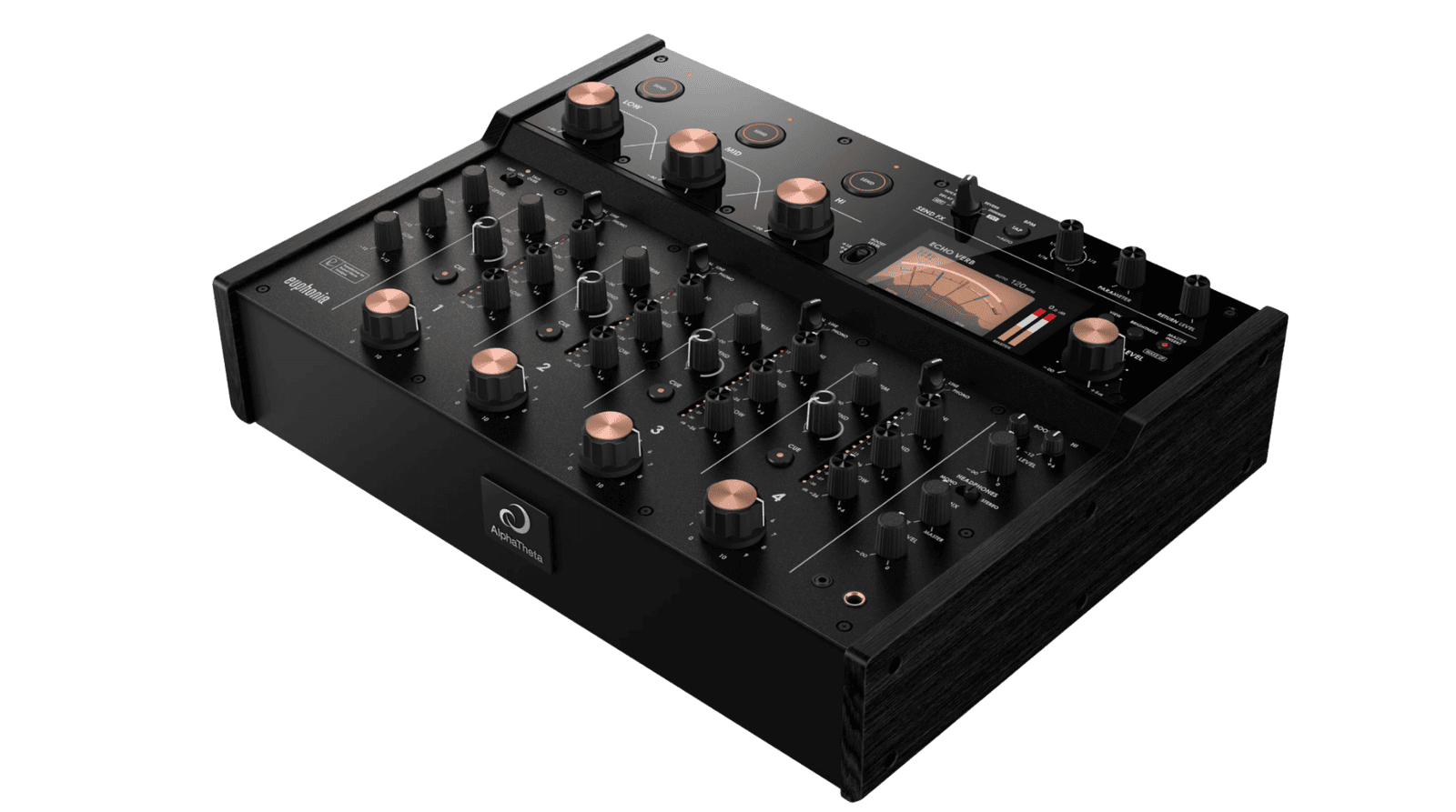 AlphaTheta euphonia rotary DJ mixer top view