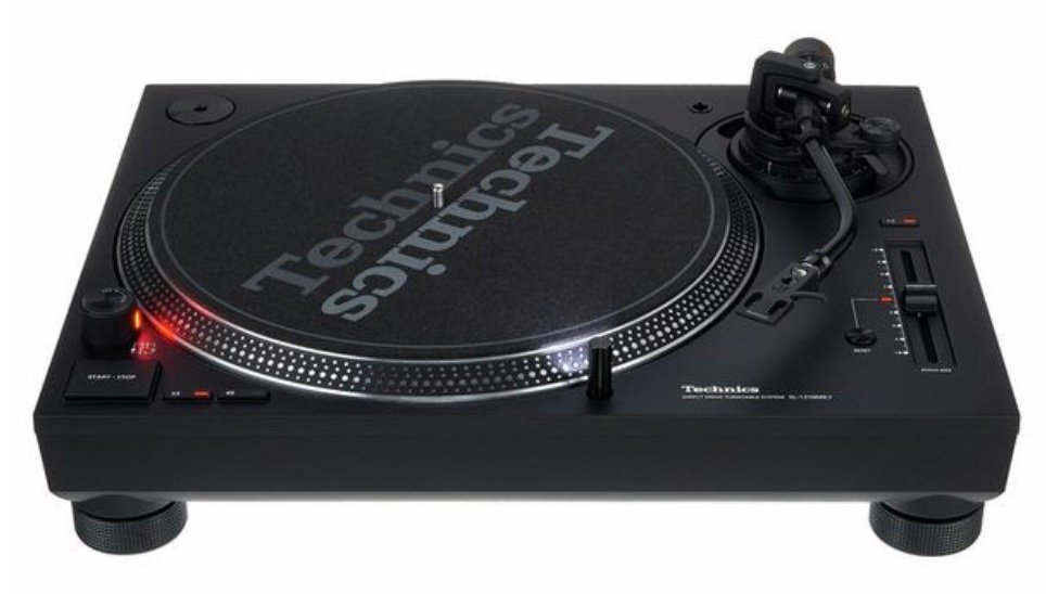Technics SL-1210 MK7 direct-drive DJ turntable in black