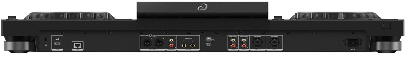 AlphaTheta XDJ-AZ rear panel inputs and outputs