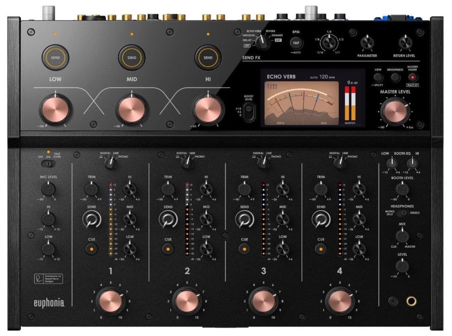 AlphaTheta Euphonia rotary DJ mixer