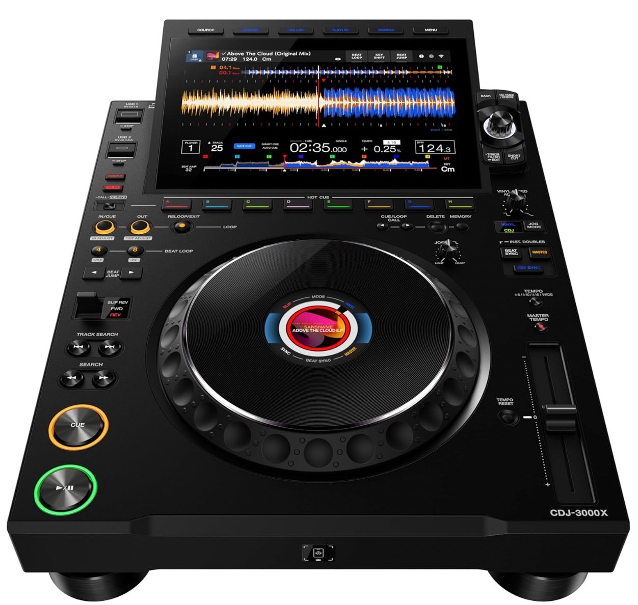 AlphaTheta CDJ-3000X top view
