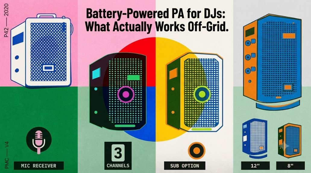 Battery-Powered PA for DJs: What Actually Works Off-Grid