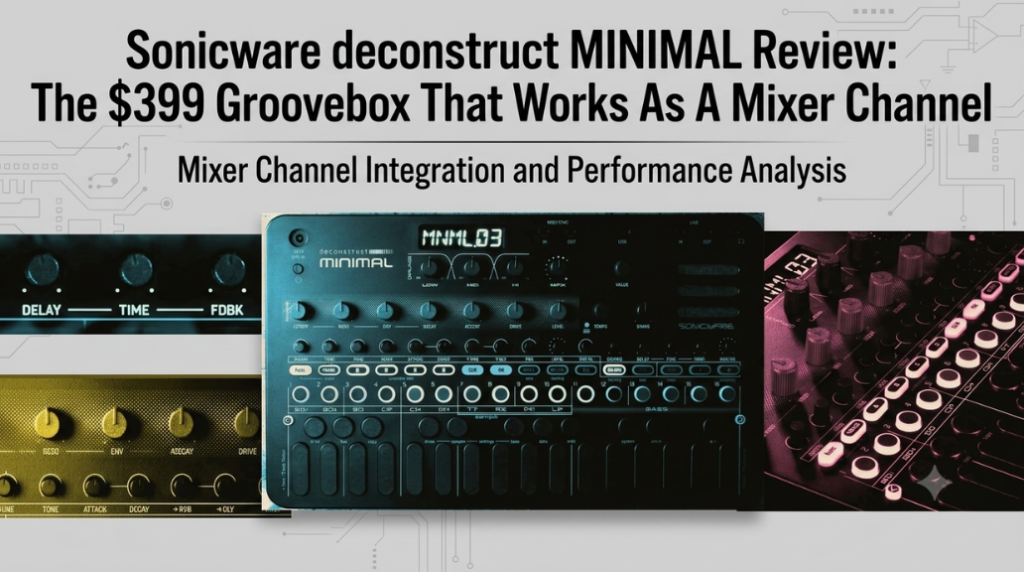 Sonicware deconstruct MINIMAL Review: The $399 Groovebox That Works As A Mixer Channel